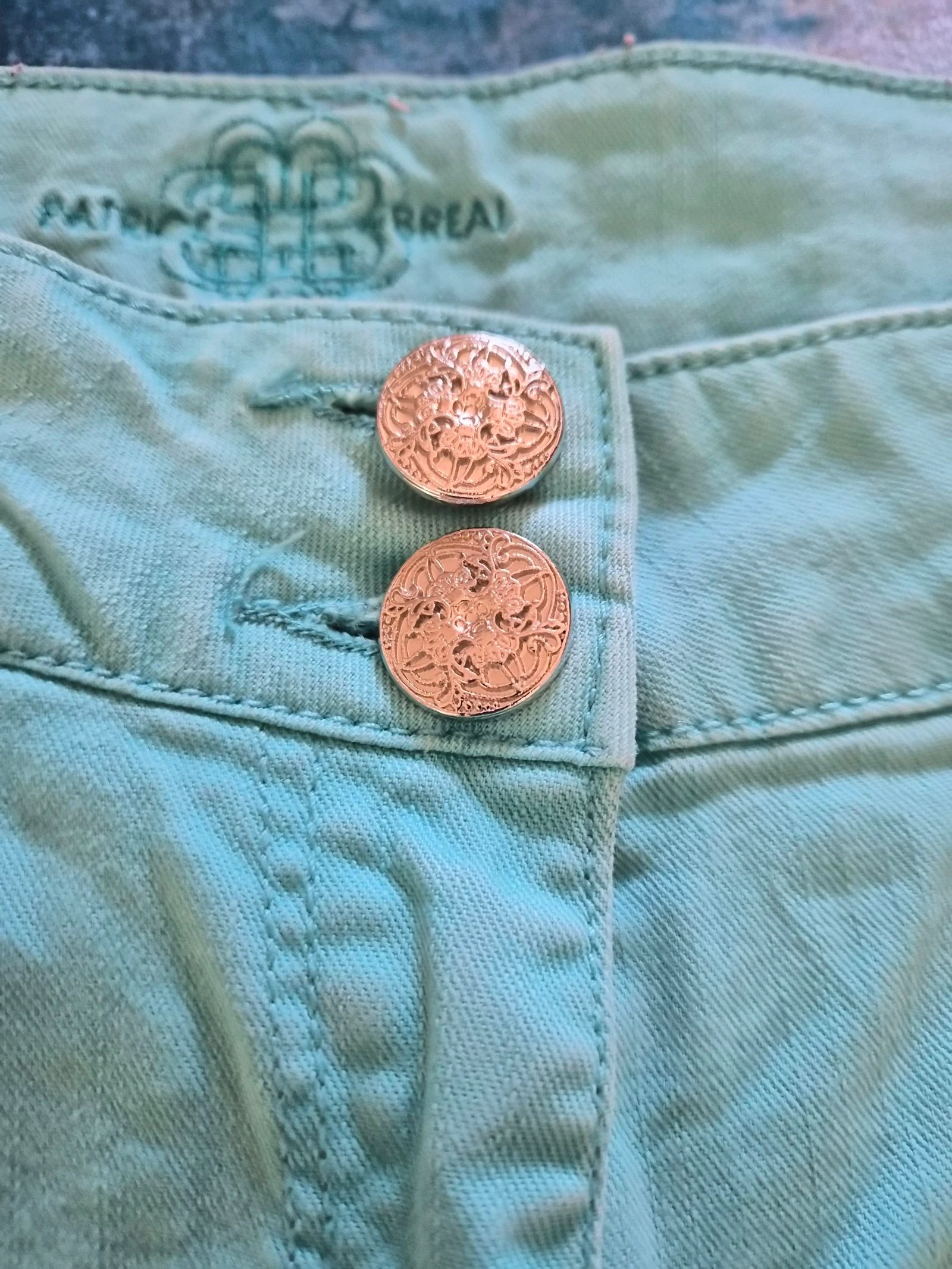 Short turquoise Patrice Bréal taille 42/XL – photo 3
